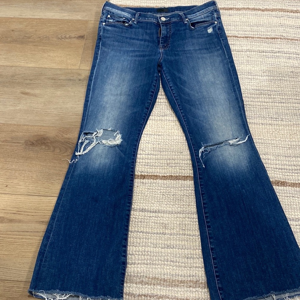 MOTHER denim the weekender fray